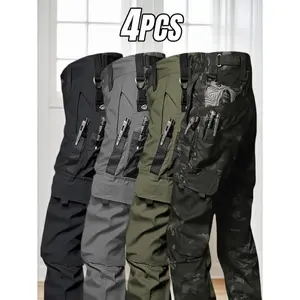 4-PackTacticalPantsforMen,StretchRipstopWorkPants,LightweightHikingCargoPants,DurableOutdoorApparel,SummerGift,High-QualityPerformancegymworkoutsolidbacklesscamitopSeamlessDouble-LinedYogaCropbuttliftapparelrunning