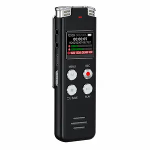 64GB Smart Voice Recorder Device - Voice Activated, USB Rechargeable, Stereo Noise Reduction, Adjustable Memory, Playback Function, MP3 Recorder Player, Audio Equipment for Lectures, Meetings
