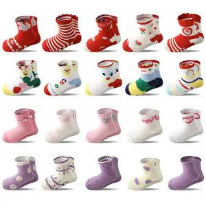 20-Pair Pack Girls' Spring/Fall Socks 1-12 Years Old Girls' Summer Colorful Sports Mid-Calf Socks Outdoor Long Socks