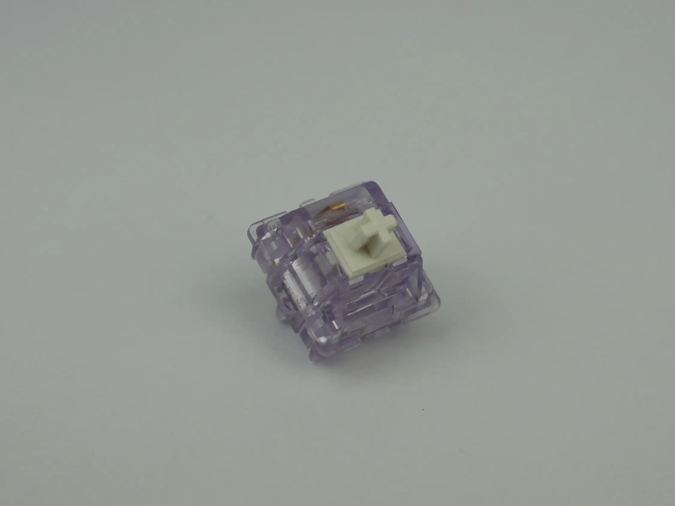 10 PCS Durock Lavender Linear Switches Lubed, Filmed, And Spring Swapped