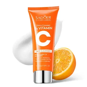 5X Vitamin C Face Wash, Moisturizing Face Cleanser with Citrus Fruit Extract, Hyaluronic Acid & Niacinamide for Anti-Aging & Even Skin Tone