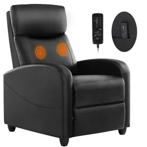 【Holiday Haul】Modern Massage Recliner Chair for Living Room, Adjustable Home Theater Sofa with Padded Seat Backrest for Christmas Gifts