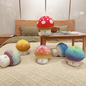 Aesthetic Galaxy Mushroom Plushie Soft Gradient Toadstool Desk Pet Room Decor