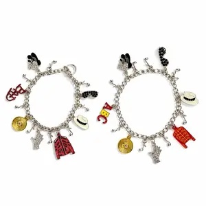 Michael Jackson Two Bracelet Set – Fan Gift with Iconic MJ Hat, Glove, Jacket & Music Charms Michael Jackson Two Bracelet Set – Fan Gift with Iconic MJ Hat, Glove, Jacket & Music Charms