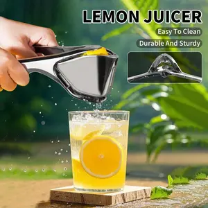 Handheld Juicer Squeezer | Stainless Steel Manual Fruit Press, Efficient, Durable, Easy to Clean | Hinged Manual Lemon Squeezer for Lemons, Limes, and Oranges