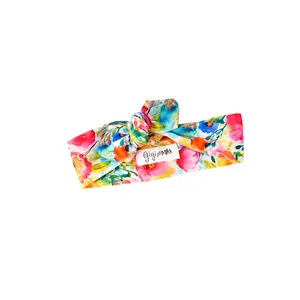 Ariana TOPKNOT HEADBAND Soft Bamboo Floral Baby Newborn Hair Accessories