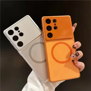 Matte Tempered Glass For Magsafe Wireless Charging Case for Samsung Galaxy S26 S25 S24 S25 Ultra Hard Shokproof Cover