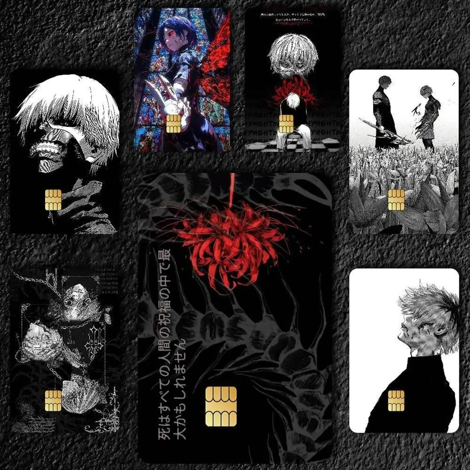 Tokyo Ghoul Credit Card Skin, Kaneki Debit Vinyl Debit Card Skin, Gothic Manga Fan Gift