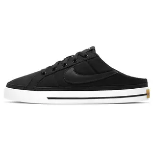 Nike Court Legacy Mule Canvas Slip-On Sneakers with Anti-Slip and Cushioning for Men and Women