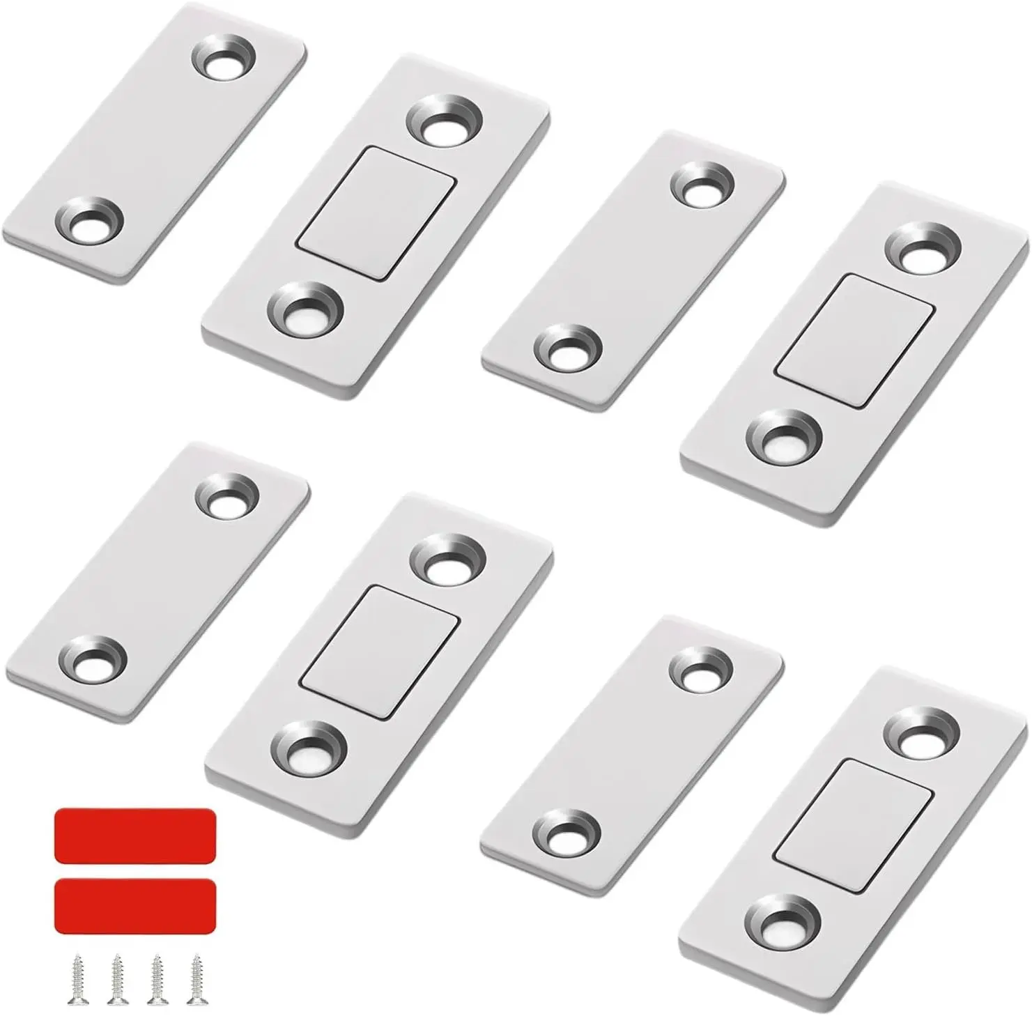 Cabinet Magnetic Catch,Ultra Thin 8 Pack Cabinet Door Magnetic Latch,Magnetic Door Closer for Cabinets Drawers Closet Doors