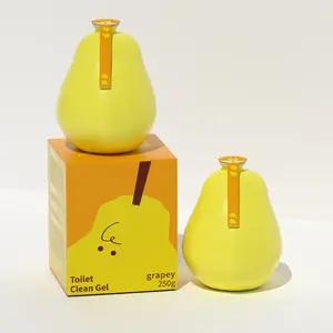 Grape-Flavored Pear-Shaped Toilet Gel Refill 2-Pack Powerful Cleaning Long-Lasting Freshness Hanging Design Removes Stains Odors Refreshes Bathroom