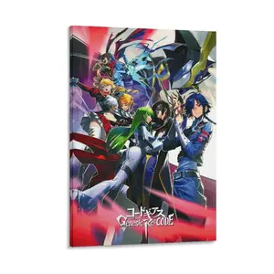 Code Geass Lelouch of The Rebellion Posters ， Anime Decorative Wall Art Painting Canvas Poster Gifts. (8) Canvas Poster Bedroom Decor Sports Landscape Office Room Decor Gift Frames Ornaments Artistic Decoration Print Photo Frame-.