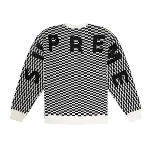 Supreme Back Logo Sweater Checkerboard (men) by StockX