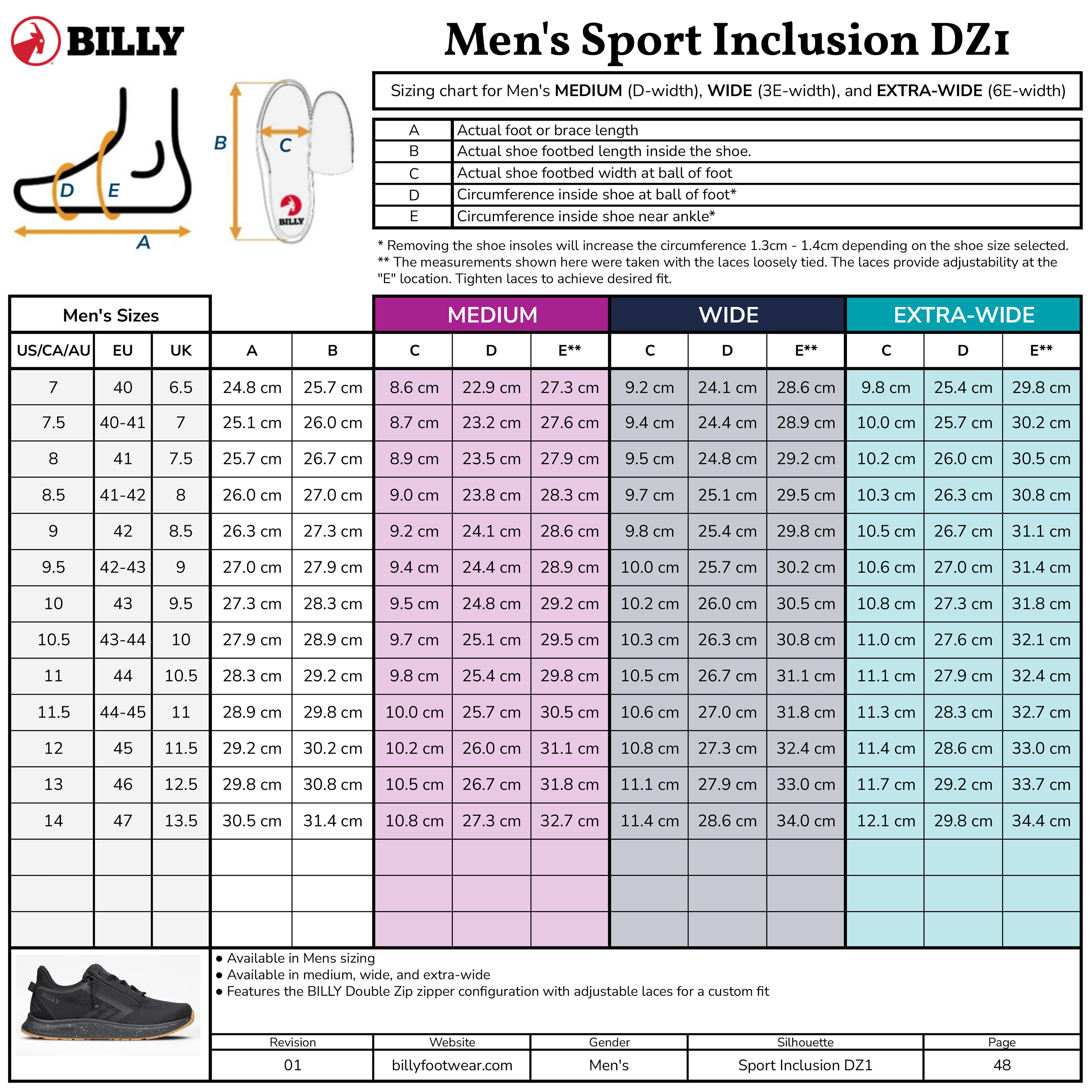 Men's BILLY Sport Inclusion DZ1