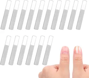 16 Pcs Nano Glass Nail Files for Natural Nails Shiner Crystal Glass File Buffer Double Sided Crystal Nail File Fingernail Files for Women Adults for Shaping Polishing Buffer Shiner Daily Gift