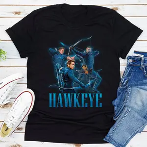 The Avengers Endgame Hawkeye Shirt, Clint Barton Tshirt, SHIELD Agent T-shirt, Jeremy Renner Fan, Marvel Comics Gift For Men Woman