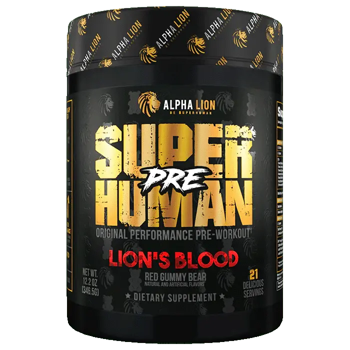 Alpha Lion SuperHuman Edible Pre-Workout Powder, Fitness Supplement for Dietary and Healthcare Support