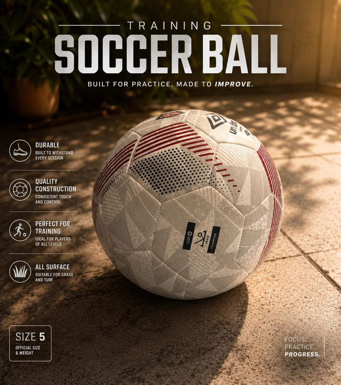 Trainning soccer ball