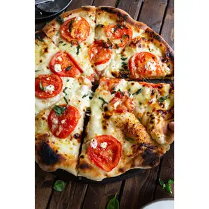 Classic Margherita Pizza Kit - Crusts, EVOO, Parmigiano Reggiano Cheese, Tomato Basil Passata Puree - Imported from Italy