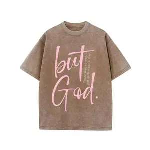 230G Washed Cotton "There Is No Other Way" Retro Tee, Unisex Spiritual Streetwear, All-Season Comfort Faith Gift Shirt