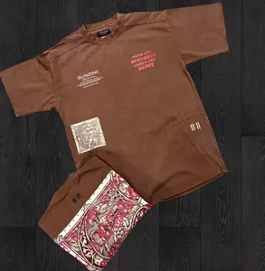 Gunzini - Stacked Sweat T-shirt - Brown - Gz682