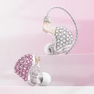 Fashionable In-Ear Wired Headphones with Back Curve Design, Stylish Listening Headphones for Women, Noise Cancellation for Music and Streaming, Earbud Headset