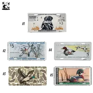FEDERAL DUCK STAMP License Plate King Buck Official 2012 - 2013 Official 1974-1975 Camouflage Duck Vanity Plate, Personalized License Plate, Car Decor, Gift for Outdoorsy Lovers, Hunting Themed