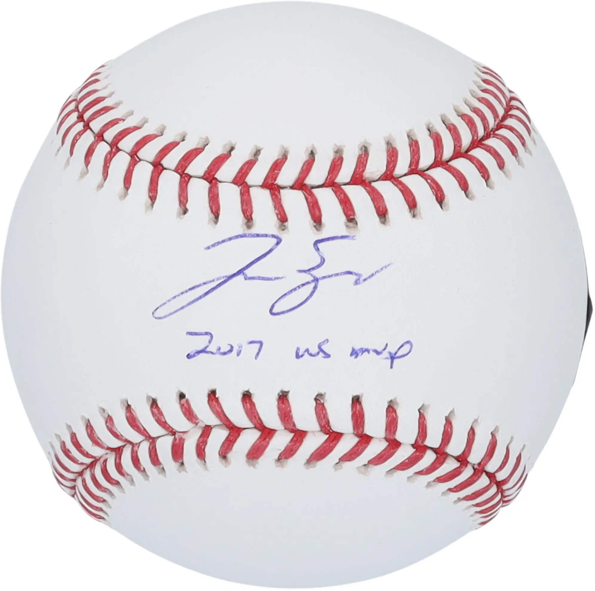 George Springer Houston Astros Autographed Baseball with "2017 WS MVP" Inscription - Fanatics Authentic Certified