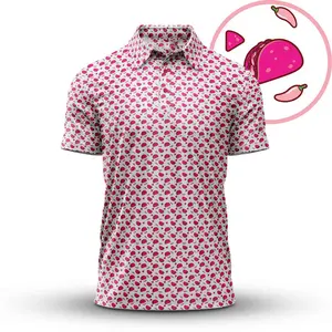 Pink Taco Performance Polo Shirt – Lightweight, Breathable Top with Eye-Catching Design