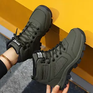 Women’s Tactical Hiking Boots – High-Top Lace-Up Hiking Shoes, Rugged Rubber Sole, Durable Synthetic Upper, Comfortable Fabric Lining, Suitable for Outdoor Adventures, Hiking Boots