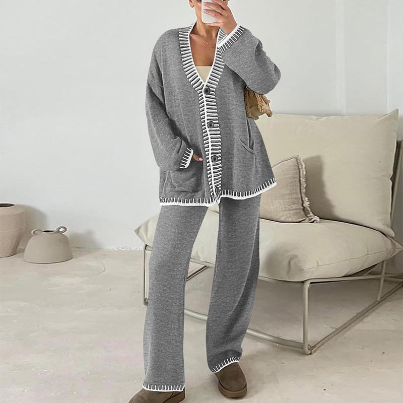PrettyGarden Women's 2 Piece Set Winter Knit Outfits Matching Loungewear Long Sleeve V Neck Cardigan Sweaters Wide Leg Pants Tracksuits PrettyGarden Women's 2 Piece Set Winter Knit Outfits Matching Loungewear Long Sleeve V Neck Cardigan Sweaters Wide Leg Pants Tracksuits