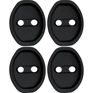 For Doorslammers: 4PCS Universal Silicone Door Latch Cover - Noise Reduction & Shock Absorption Protector, Self-Adhesive Lock Cover for Most Cars/Trucks
