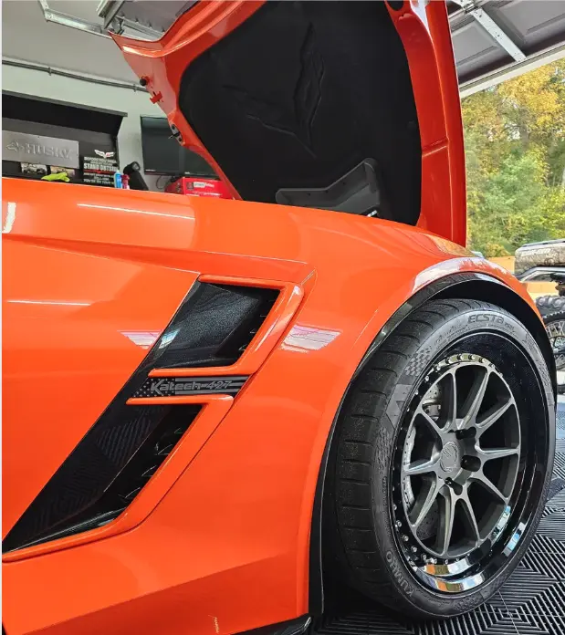 Corvette C7 Grand Sport Custom Fender Emblem w/ YOUR TXT