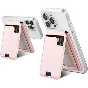 Card Holder Wallet with MagSafe, Adjustable Stand for  16/15/14/13/12 Series Holds 5 Cards (Light )