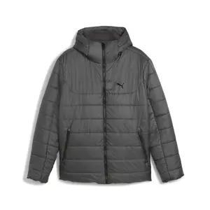 PUMA Mens Essentials Hooded Padded Jacket Athletic Outerwear Casual - Grey