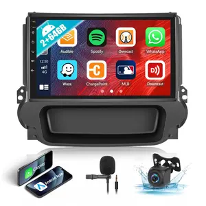 2G+64G/4G+64G Car Stereo Radio for 【Chevy Chevrolet Malibu 2012 2013 2014 2015】  with Wireless CarPlay Android Auto 9" Android Touch Screen Bluetooth Car Radio with WiFi GPS Navigation HiFi FM Backup Camera