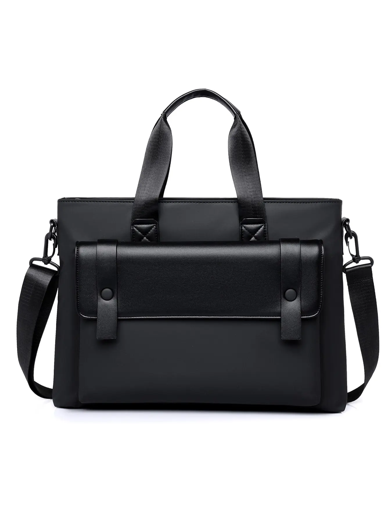 Men's Business Briefcase Fashion Handbag Crossbody Bag Multi-Functional Computer Bag Large Capacity Leather Shoulder Strap Detachable Travel Essentials
