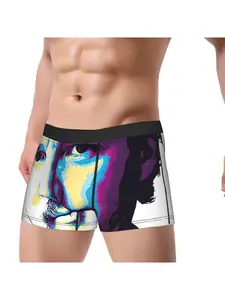 1piece Pedro Pascal Style Pop Underpants Breathbale Panties Man Underwear Print Shorts Boxer Briefs Christmas Halloween