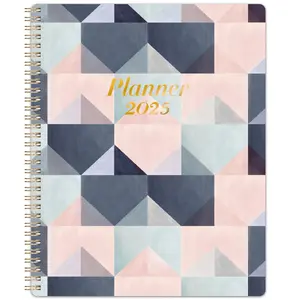 2025 Planner - 9" x 11" Planner Weekly and Monthly 2025, from JAN. 2025 to DEC. 2025, Calendar Planner 2025 with Monthly Tabs, Twin-Wire Binding, Inner Pocket, Productive Life