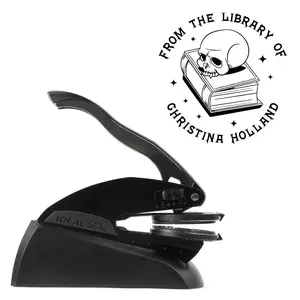 Dark Romance Fantasy Custom Library Book Embosser | Ex Libris | From The Library Of | Great for Personalizing Books | Multiple Designs