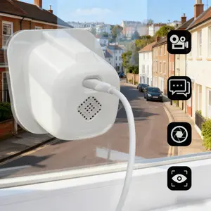 HD Window Camera, IR Night Vision, Indoor Camera, Smart Human Motion Detection, 2-Way Audio Mobile App Control, Home Security Camera, 24/7 Recording, Simple Quick Installation, Wifi Surveillance Camera