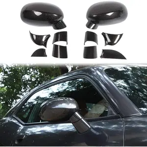 for Challenger ABS Carbon Fiber Rearview Mirror Cover Side Mirror Trim Shell Cover Decoration Trim for 2009-2025+Dodge Challenger Exterior Accessories,10pcs