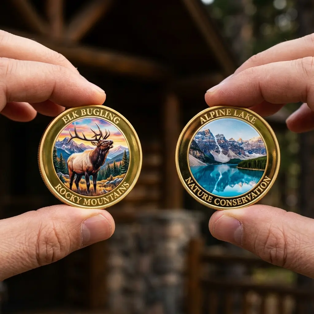 2-Sided Metal Coin, Fengshui Home Decor Ornament for Home Supplies