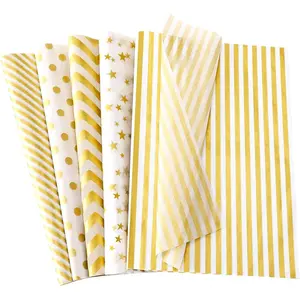 100 Sheets  White Tissue Paper  Dots Stripes Waves Print Bulk  Wrapping Paper for  Wrapping DIY Crafts Birthday Wedding Graduation Party  Decoration 19.7 x13.8 Inch
