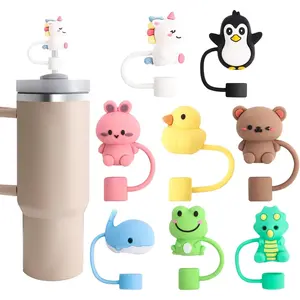 8 count  Straw Cover Cap,  Straw Topper for  30&40 Oz Tumbler Cute Straws Cap in Various Shapes, Straws Covers for 0.4 Inch/10 mm Tips Mother's Day Gifts for Women Girls