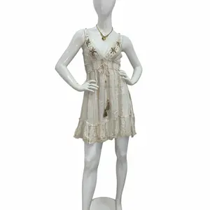 Sasha Sleeveless Boho Chic Short Dress