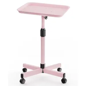-Saving Salon Tray  Wheels, Adjustable Height (25-36inch) Rolling Cart for Hair Stylists,  Artists, Lash Techs-- Clinic  Salon Trolley (36inch-, 12.3x16inch)