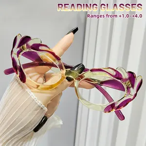 GIGULA Elegant and Unique Cat Eye Glasses Frame for Women, Vintage Reading Glasses for Photography and Personal Style, High Definition Computer Reading,cription Suitable for  100° to -400°, Reading Eyeglasses