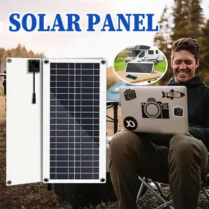 10W Flexible Solar Panel, Bendable for Curved Rooftop & Garden Wall, Polycrystalline  ,  Outdoor Camping RV Caravan, No Drilling Install