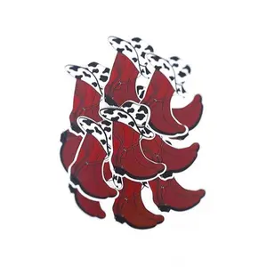 Red Cowgirl Boots Sticker| Oh Honey Designs | Abby Benson Inspired
